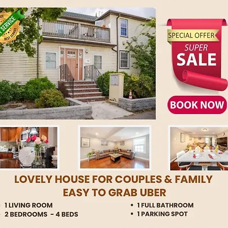 74R - 2Br Quincy - Romantic Stay Near Wollaston Beach